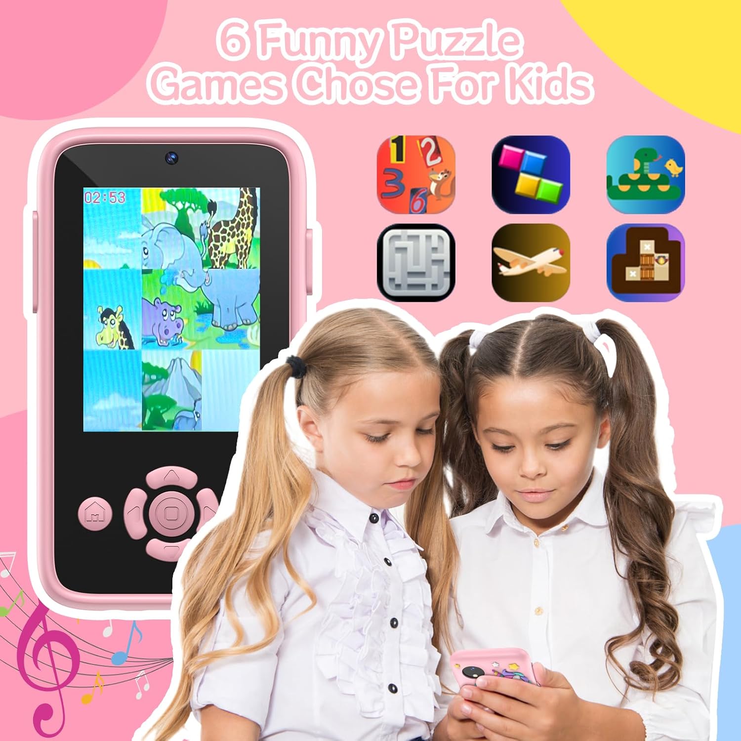 Παιδικό Smartphone με Κάμερα, Παιχνίδια & MP3 player Μουσικής - Ροζ Unicorn Παιδικό Smartphone με Κάμερα, Παιχνίδια & MP3 player Μουσικής - Ροζ Unicorn