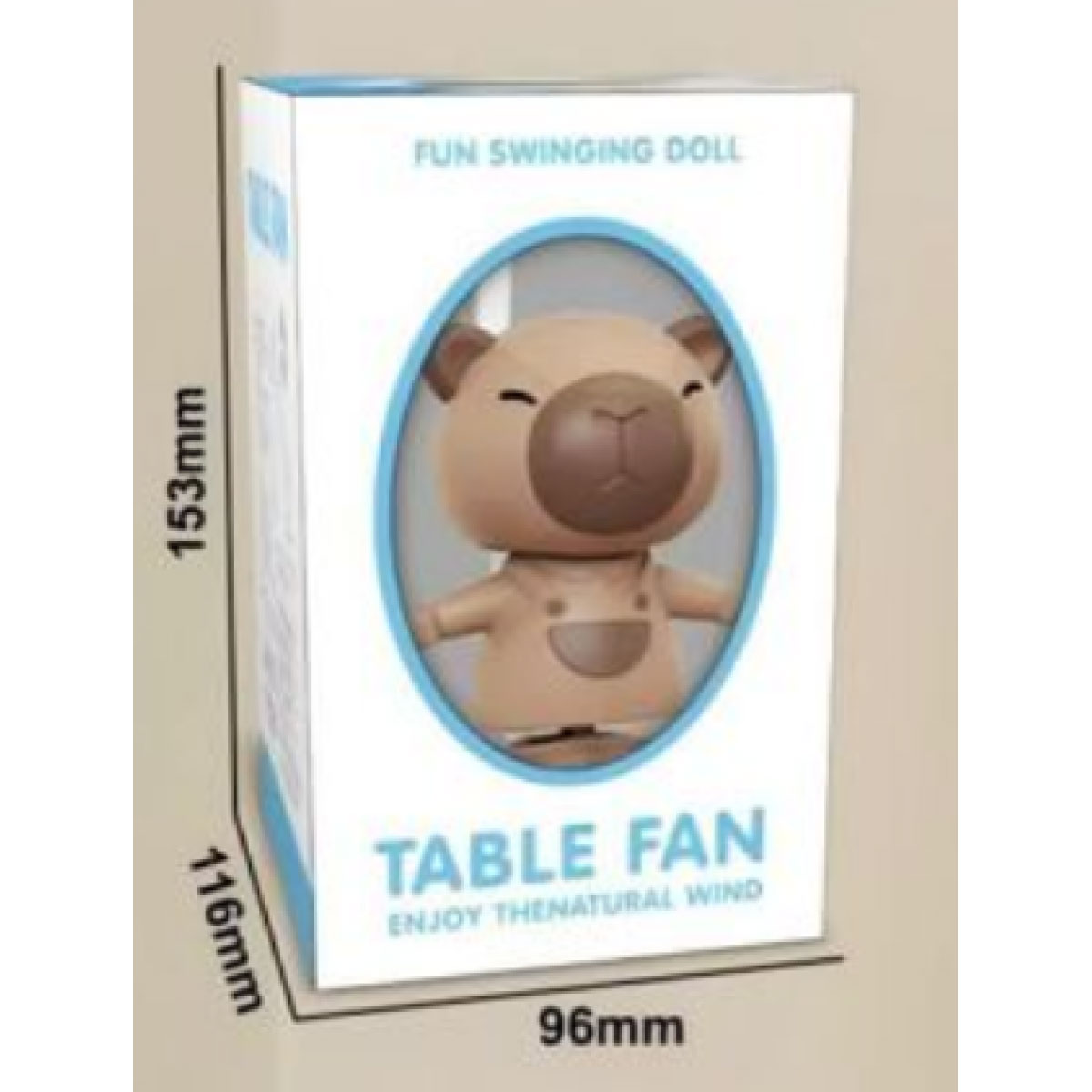 Παιδικό USB Ανεμιστηράκι με Κινούμενη Φιγούρα Capybara Παιδικό USB Ανεμιστηράκι με Κινούμενη Φιγούρα Capybara