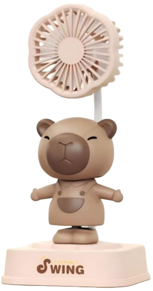 Παιδικό USB Ανεμιστηράκι με Κινούμενη Φιγούρα Capybara Παιδικό USB Ανεμιστηράκι με Κινούμενη Φιγούρα Capybara