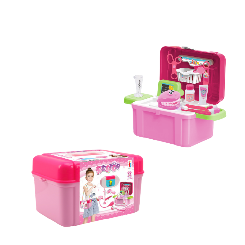 Παιδικό Βαλιτσάκι Γιατρού Ροζ 14 Τεμαχίων με Φωτισμό και Αξεσουάρ Παιδικό Βαλιτσάκι Γιατρού Ροζ 14 Τεμαχίων με Φωτισμό και Αξεσουάρ