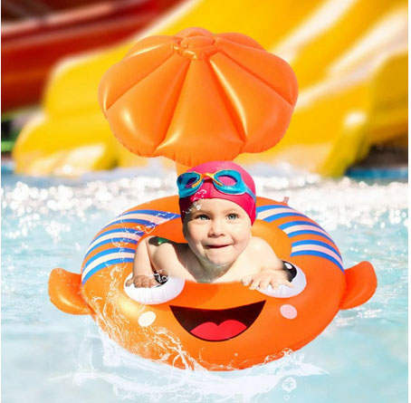 Παιδικό - Βρεφικό Σωσίβιο Κάθισμα Ψάρι Κλόουν με Σκίαστρο WM-8250 - Πορτοκαλί Παιδικό - Βρεφικό Σωσίβιο Κάθισμα Ψάρι Κλόουν με Σκίαστρο WM-8250 - Πορτοκαλί