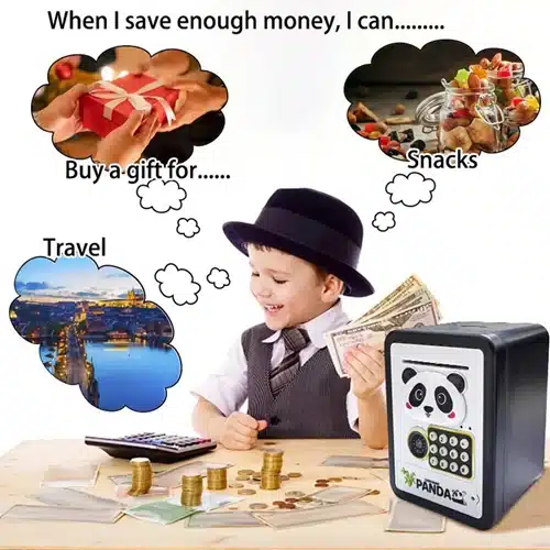 Παιδικός Κουμπαράς με Κωδικό Πρόσβασης Panda για Χαρτονομίσματα & Κέρματα Παιδικός Κουμπαράς με Κωδικό Πρόσβασης Panda για Χαρτονομίσματα & Κέρματα