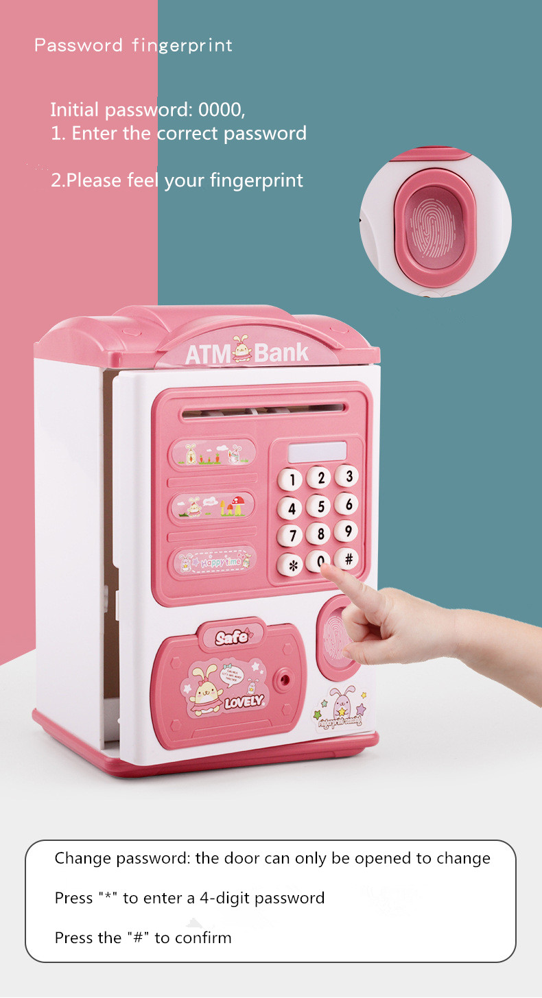 Παιδικός Κουμπαράς Χρηματοκιβώτιο - ATM Γατάκι με Κωδικό Πρόσβασης, Δακτυλικό Αποτύπωμα και Μετρητή Κερμάτων Παιδικός Κουμπαράς Χρηματοκιβώτιο - ATM Γατάκι με Κωδικό Πρόσβασης, Δακτυλικό Αποτύπωμα και Μετρητή Κερμάτων