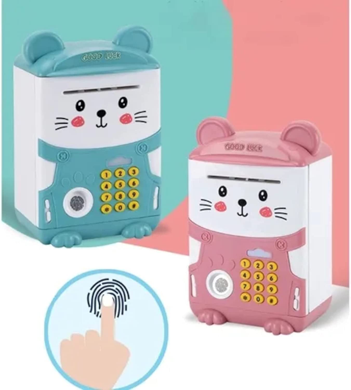 Παιδικός Κουμπαράς Χρηματοκιβώτιο / ATM με Κωδικό Πρόσβασης- Δακτυλικό Αποτύπωμα και Μετρητή Κερμάτων Παιδικός Κουμπαράς Χρηματοκιβώτιο / ATM με Κωδικό Πρόσβασης- Δακτυλικό Αποτύπωμα και Μετρητή Κερμάτων