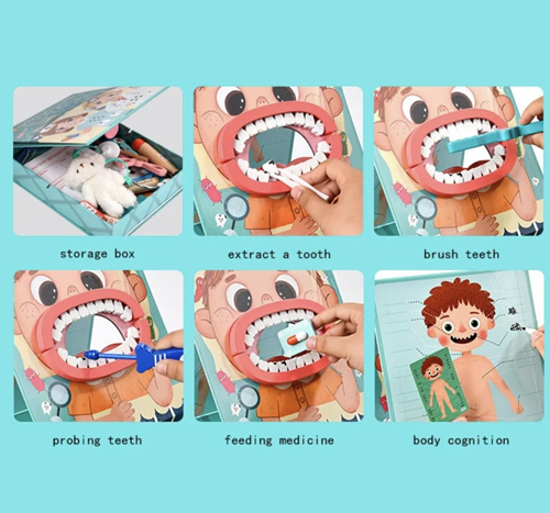 Παιχνίδι-Παιδικό Ιατρικό Σετ Οδοντιάτρου για 3+ Ετών Παιχνίδι-Παιδικό Ιατρικό Σετ Οδοντιάτρου για 3+ Ετών