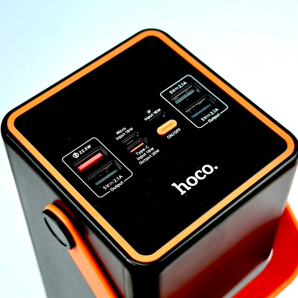 Πανίσχυρο Powerbank 90000 mAh 22.5W με Φακό - 4 Θύρες USB-A και 2 Θύρες USB-C - Με Λαβή Μεταφοράς και Οθόνη Ένδειξης Μπαταρίας - Hoco Πανίσχυρο Powerbank 90000 mAh 22.5W με Φακό - 4 Θύρες USB-A και 2 Θύρες USB-C - Με Λαβή Μεταφοράς και Οθόνη Ένδειξης Μπαταρίας - Hoco