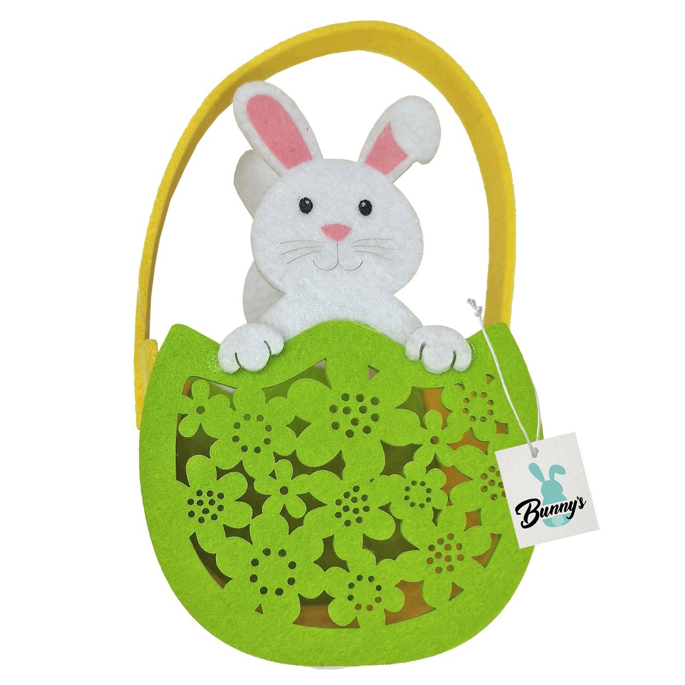 Πασχαλινό Τσόχινο Καλάθι Λαγός σε Αυγό 19x10x8cm Πασχαλινό Τσόχινο Καλάθι Λαγός σε Αυγό 19x10x8cm