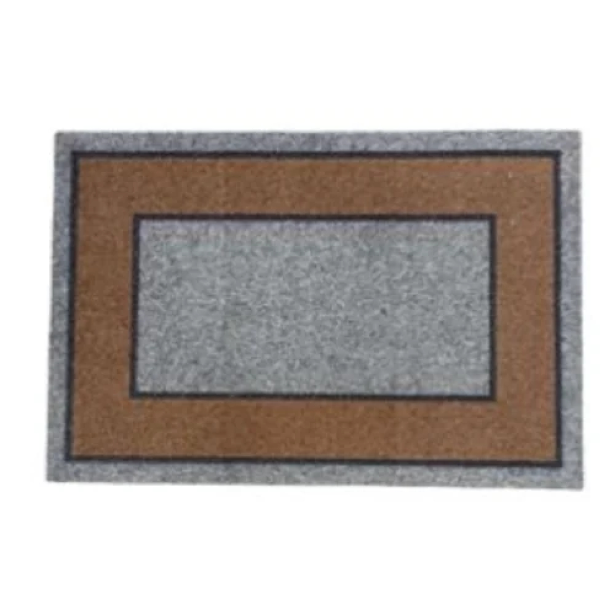 Πατάκι Εισόδου με Αντιολισθητική Βάση 40 x 60cm - Γκρι με Καφέ Σχέδιο Πατάκι Εισόδου με Αντιολισθητική Βάση 40 x 60cm - Γκρι με Καφέ Σχέδιο