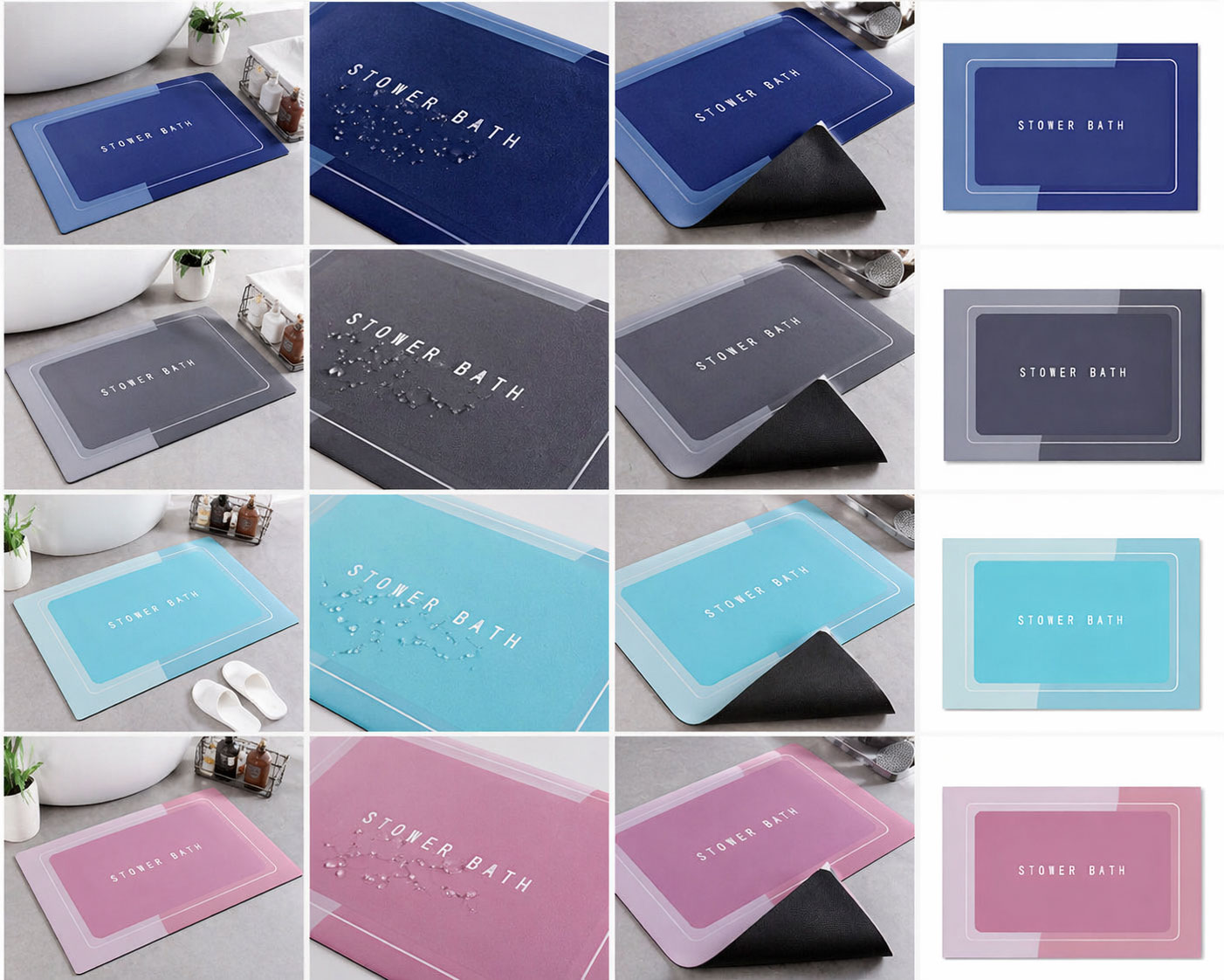 Πατάκι Μπάνιου Αντιολισθητικό και Απορροφητικό 58x88cm σε Διάφορες Αποχρώσεις Πατάκι Μπάνιου Αντιολισθητικό και Απορροφητικό 58x88cm σε Διάφορες Αποχρώσεις