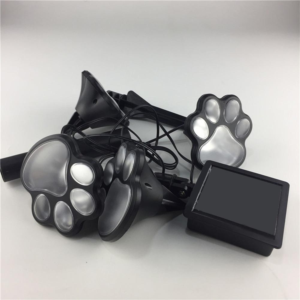 Lightex Paw Σετ Ηλιακών Φωτιστικών Δαπέδου με Σχήμα Πατούσας Ψυχρού Φωτισμού 7500K 0.06W με Αισθητήρα Φωτός 4τμχ σε Μαύρο Χρώμα Lightex Paw Σετ Ηλιακών Φωτιστικών Δαπέδου με Σχήμα Πατούσας Ψυχρού Φωτισμού 7500K 0.06W με Αισθητήρα Φωτός 4τμχ σε Μαύρο Χρώμα