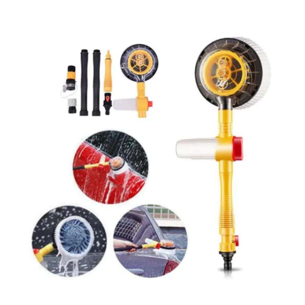 Περιστρεφόμενη Ρυθμιζόμενη Βούρτσα Πλυσίματος Αυτοκινήτου με Δοχείο Σαπουνιού και Ρυθμιζόμενη Ένταση Πίεσης Νερού Περιστρεφόμενη Ρυθμιζόμενη Βούρτσα Πλυσίματος Αυτοκινήτου με Δοχείο Σαπουνιού και Ρυθμιζόμενη Ένταση Πίεσης Νερού