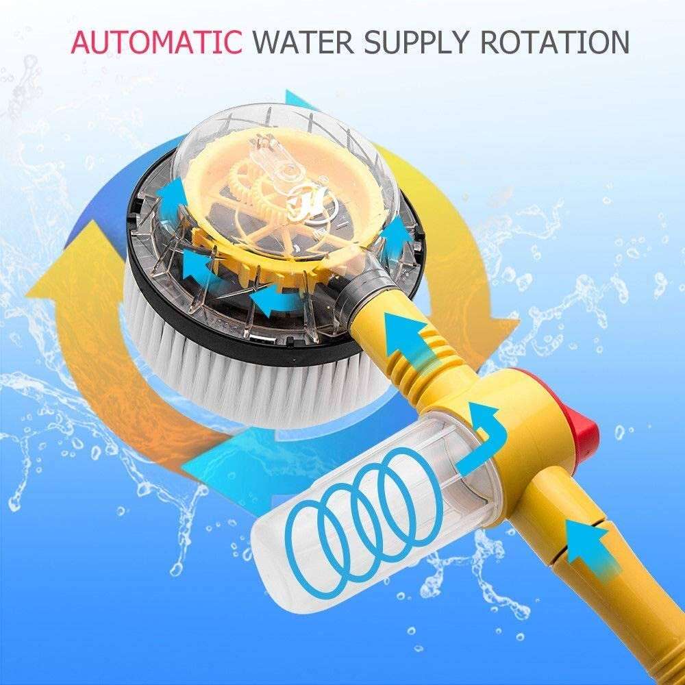 Περιστρεφόμενη Ρυθμιζόμενη Βούρτσα Πλυσίματος Αυτοκινήτου με Δοχείο Σαπουνιού και Ρυθμιζόμενη Ένταση Πίεσης Νερού Περιστρεφόμενη Ρυθμιζόμενη Βούρτσα Πλυσίματος Αυτοκινήτου με Δοχείο Σαπουνιού και Ρυθμιζόμενη Ένταση Πίεσης Νερού