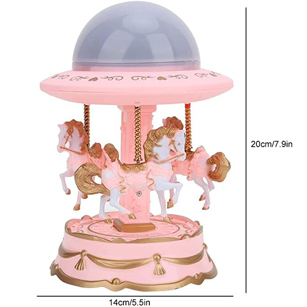 Περιστρεφόμενο Φωτιστικό Καρουζέλ με Μουσική και LED Προβολέα Έναστρου Ουρανού Περιστρεφόμενο Φωτιστικό Καρουζέλ με Μουσική και LED Προβολέα Έναστρου Ουρανού