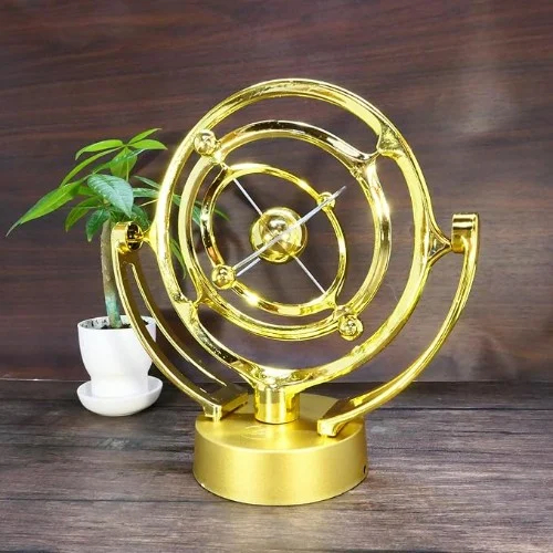Περιστρεφόμενο Μαγνητικό Διακοσμητικό Κίνησης Μεταλλικό Χρυσό – Αέναη Κίνηση Περιστρεφόμενο Μαγνητικό Διακοσμητικό Κίνησης Μεταλλικό Χρυσό – Αέναη Κίνηση
