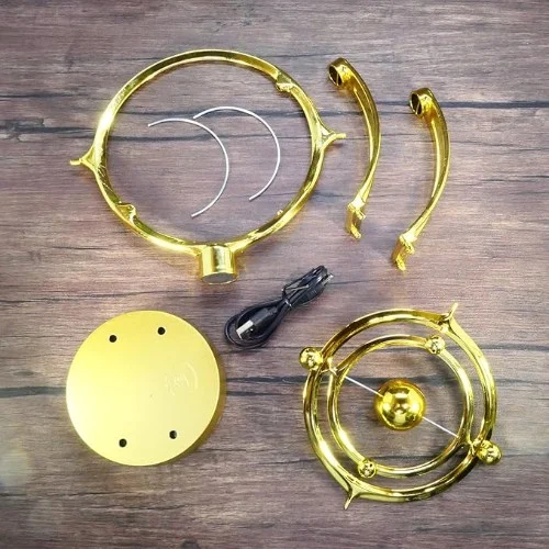 Περιστρεφόμενο Μαγνητικό Διακοσμητικό Κίνησης Μεταλλικό Χρυσό – Αέναη Κίνηση Περιστρεφόμενο Μαγνητικό Διακοσμητικό Κίνησης Μεταλλικό Χρυσό – Αέναη Κίνηση