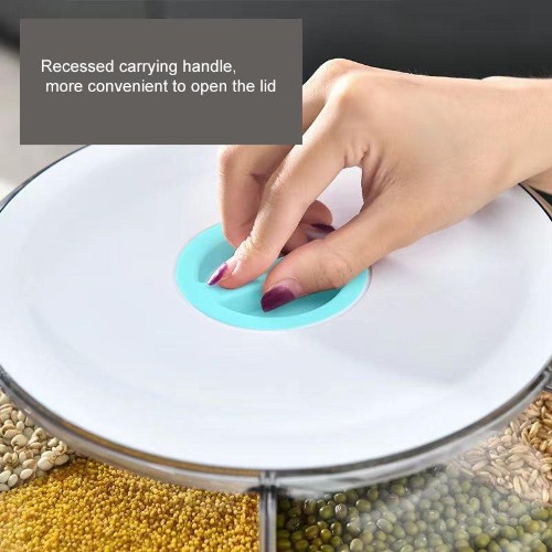 Περιστρεφόμενο Σετ Αποθήκευσης – Διανομέας Δημητριακών 6 Δοχείων Λευκό Περιστρεφόμενο Σετ Αποθήκευσης – Διανομέας Δημητριακών 6 Δοχείων Λευκό