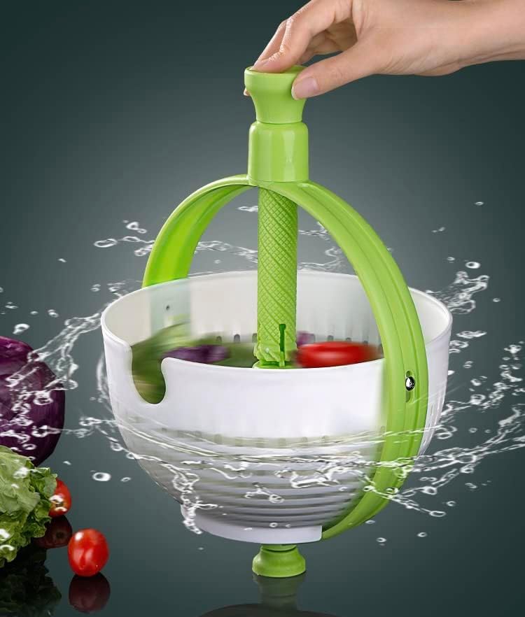 Περιστρεφόμενο Σουρωτήρι Κουζίνας Πλυσίματος, Στεγνώματος & Στραγγίσματος με Λαβή Περιστρεφόμενο Σουρωτήρι Κουζίνας Πλυσίματος, Στεγνώματος & Στραγγίσματος με Λαβή