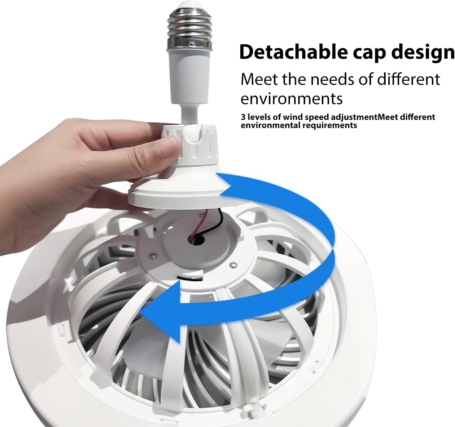 Περιστρεφόμενος Ανεμιστήρας 3 Ταχυτήτων με Φωτισμό LED 60W & Τηλεχειριστήριο Περιστρεφόμενος Ανεμιστήρας 3 Ταχυτήτων με Φωτισμό LED 60W & Τηλεχειριστήριο