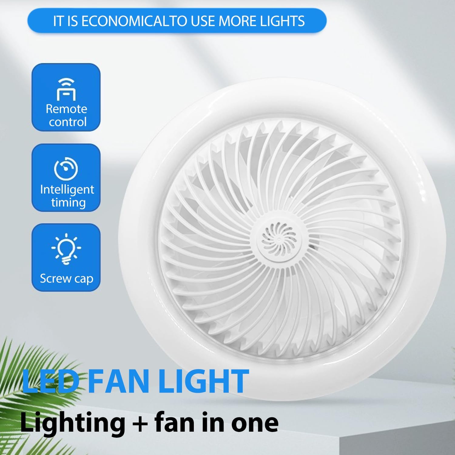 Περιστρεφόμενος Ανεμιστήρας 3 Ταχυτήτων με Φωτισμό LED 60W & Τηλεχειριστήριο Περιστρεφόμενος Ανεμιστήρας 3 Ταχυτήτων με Φωτισμό LED 60W & Τηλεχειριστήριο