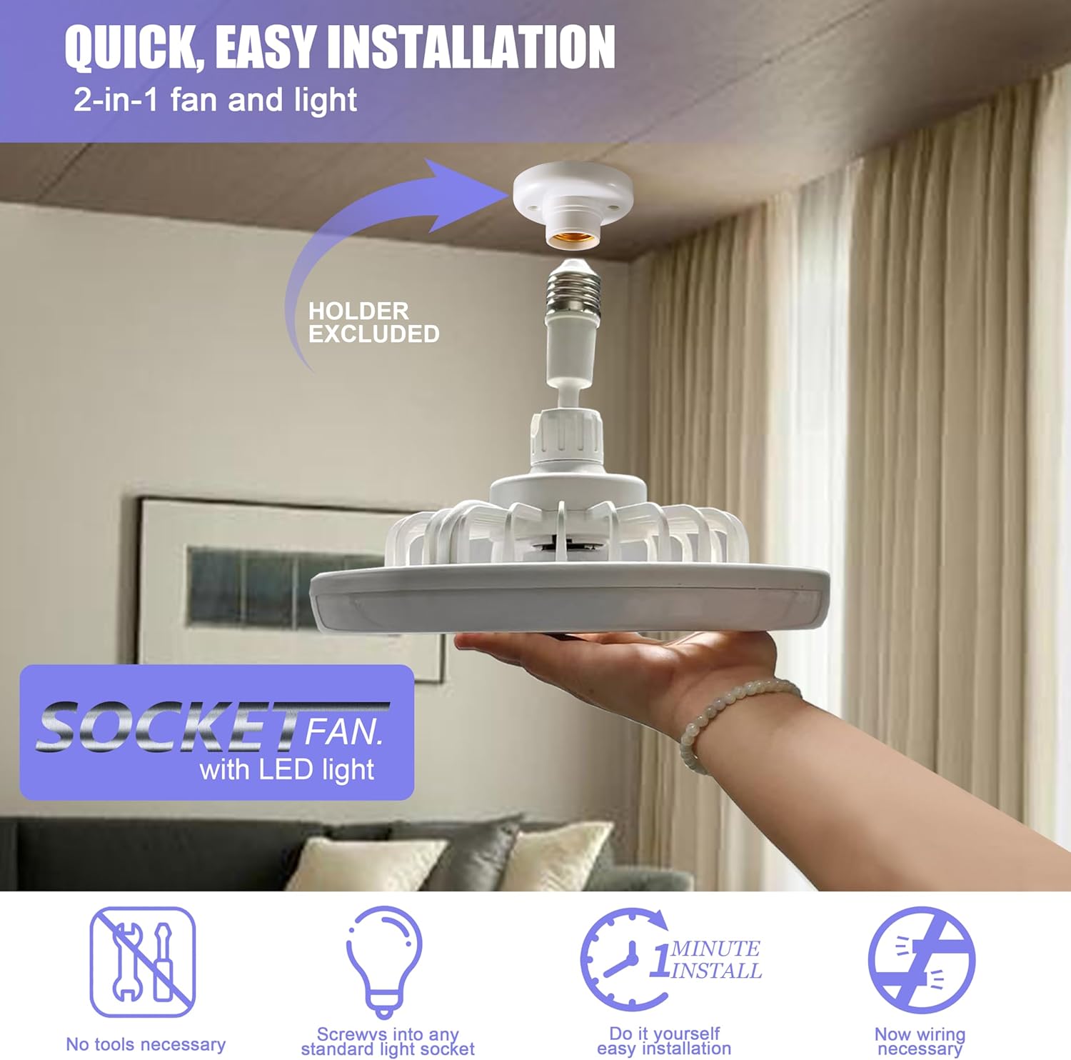 Περιστρεφόμενος Ανεμιστήρας 3 Ταχυτήτων με Φωτισμό LED 60W & Τηλεχειριστήριο Περιστρεφόμενος Ανεμιστήρας 3 Ταχυτήτων με Φωτισμό LED 60W & Τηλεχειριστήριο