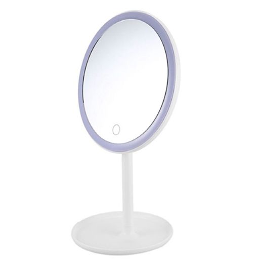 Περιστρεφόμενος LED Φωτιζόμενος Καθρέφτης Μακιγιάζ σε Λευκό Χρώμα Περιστρεφόμενος LED Φωτιζόμενος Καθρέφτης Μακιγιάζ σε Λευκό Χρώμα