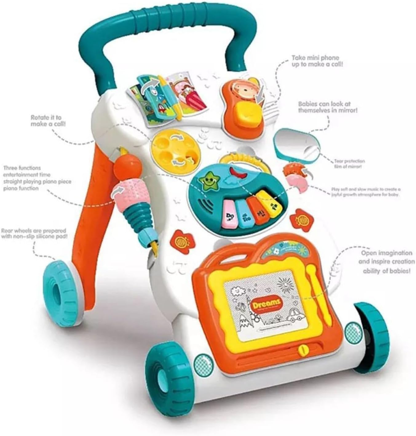 Περπατούρα Μωρού με Διαδραστικά Παιχνίδια & Μουσική 46 x 34 x 11 cm Περπατούρα Μωρού με Διαδραστικά Παιχνίδια & Μουσική 46 x 34 x 11 cm