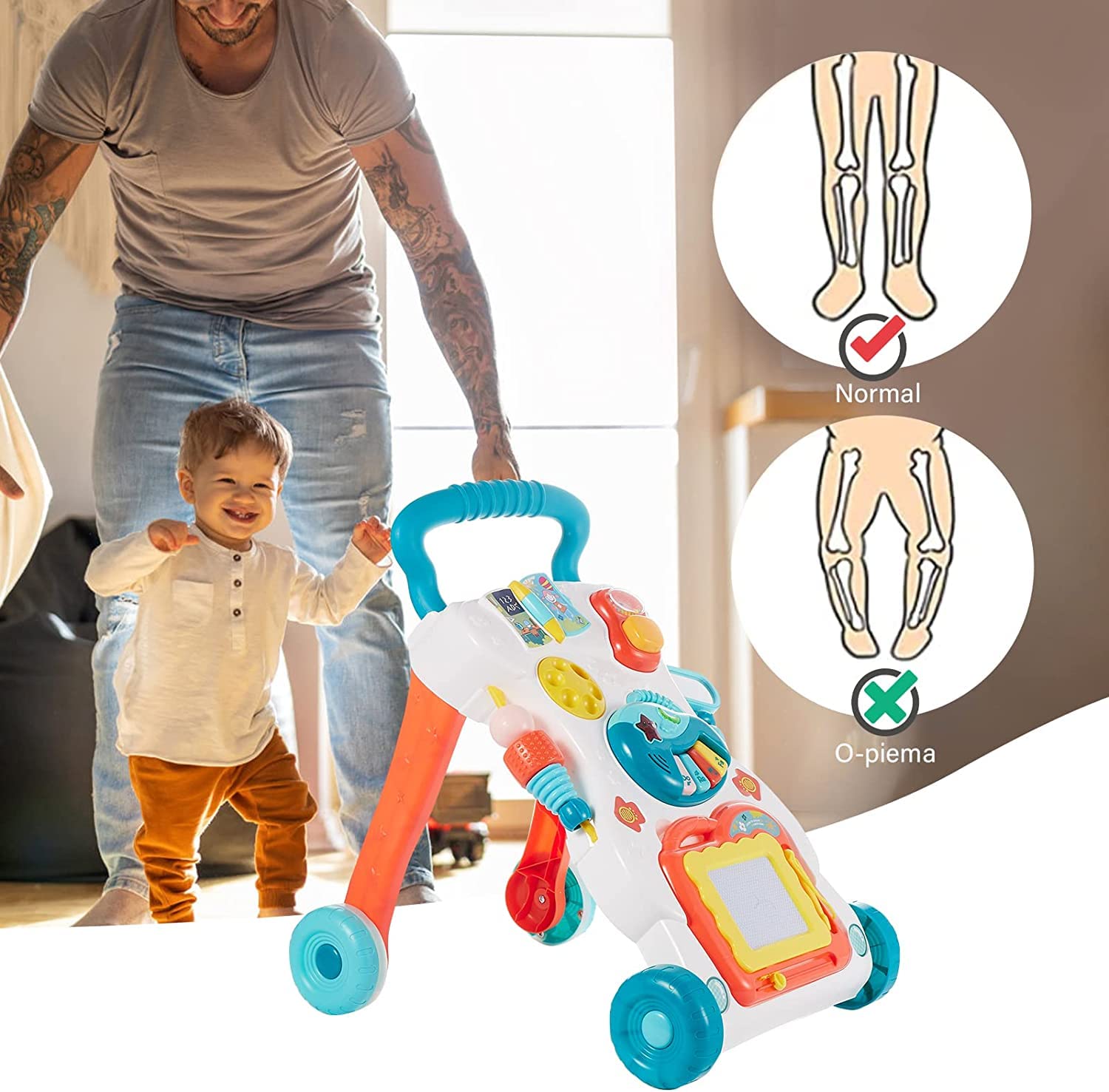 Περπατούρα Μωρού με Διαδραστικά Παιχνίδια & Μουσική 46 x 34 x 11 cm Περπατούρα Μωρού με Διαδραστικά Παιχνίδια & Μουσική 46 x 34 x 11 cm