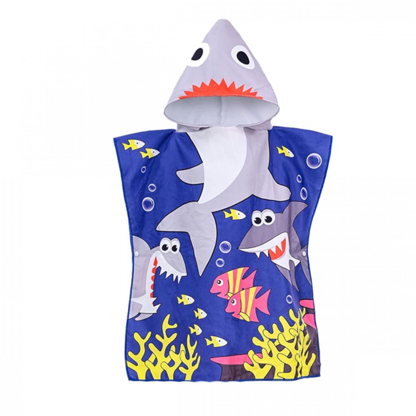 Πετσέτα Θαλάσσης Πόντσο με Κουκούλα 0-8 ετών 60 x 60cm Πετσέτα Θαλάσσης Πόντσο με Κουκούλα 0-8 ετών 60 x 60cm