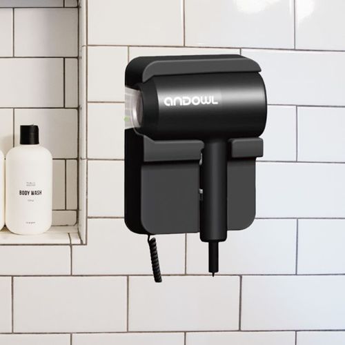 Πιστολάκι Μαλλιών Σεσουάρ Ξενοδοχειακού Τύπου με Επιτοίχια Βάση Στήριξης 1600w Μαύρο Andowl Πιστολάκι Μαλλιών Σεσουάρ Ξενοδοχειακού Τύπου με Επιτοίχια Βάση Στήριξης 1600w Μαύρο Andowl
