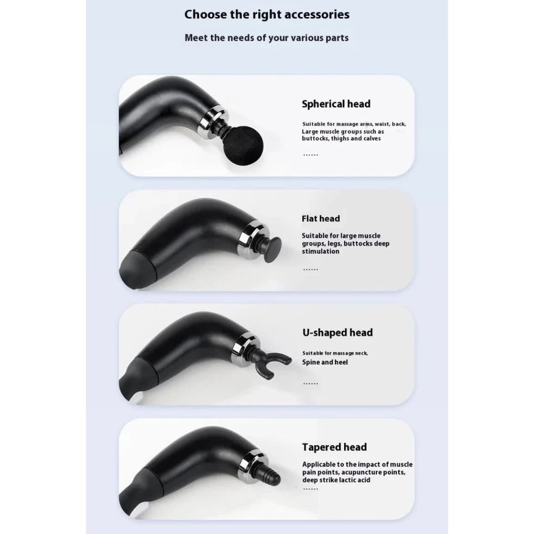 Πιστόλι Μασάζ για το Σώμα - Μαύρο Πιστόλι Μασάζ για το Σώμα - Μαύρο