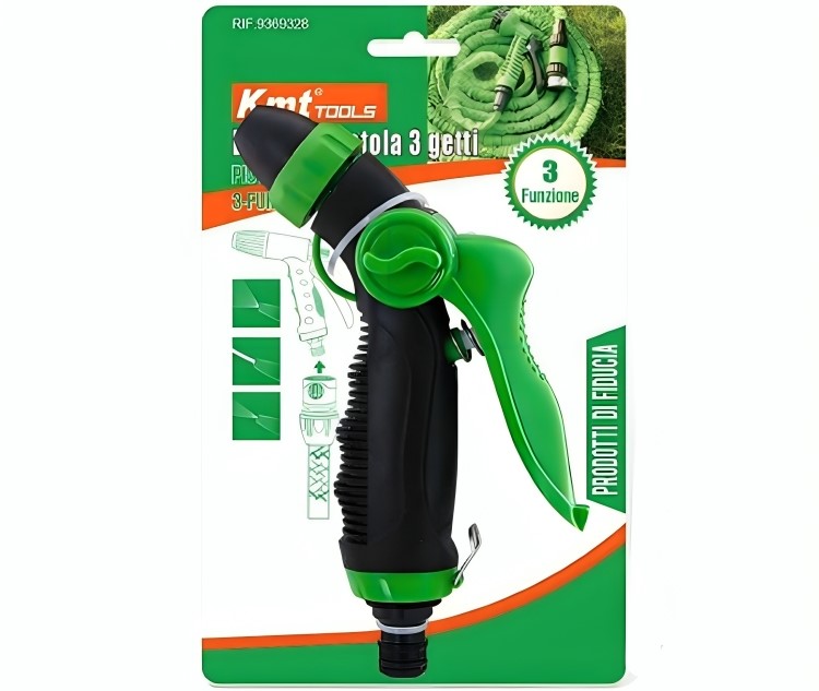 Πιστόλι Ποτίσματος με 3 Λειτουργίες Ψεκασμού και Αντιολισθητική Λαβή Πιστόλι Ποτίσματος με 3 Λειτουργίες Ψεκασμού και Αντιολισθητική Λαβή