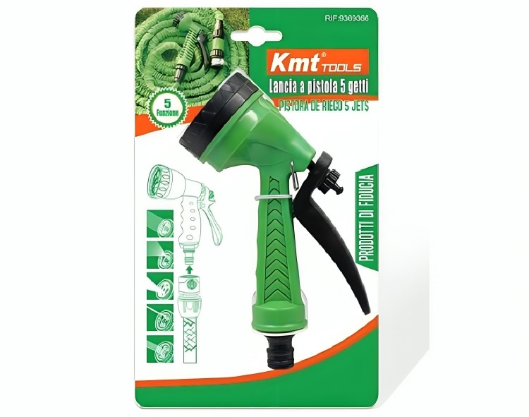 Πιστόλι Ποτίσματος με 5 Λειτουργίες Ψεκασμού και Αντιολισθητική Λαβή Πιστόλι Ποτίσματος με 5 Λειτουργίες Ψεκασμού και Αντιολισθητική Λαβή
