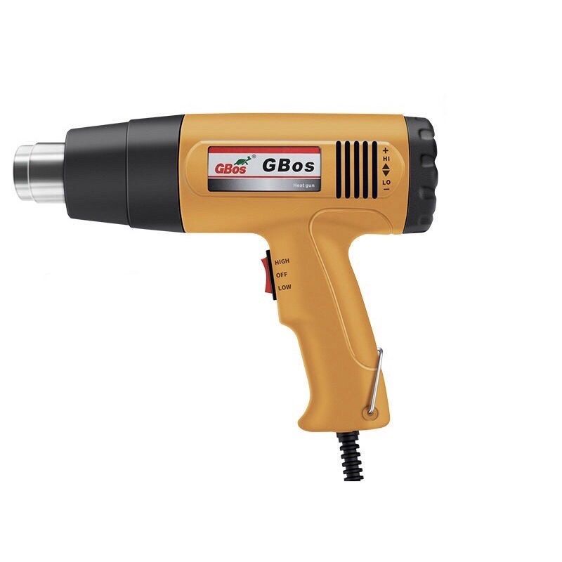 Πιστόλι Θερμού Αέρα 1600W 650ºC 220V με 2 Λειτουργίες Θερμοκρασίας GBos Κίτρινο Πιστόλι Θερμού Αέρα 1600W 650ºC 220V με 2 Λειτουργίες Θερμοκρασίας GBos Κίτρινο