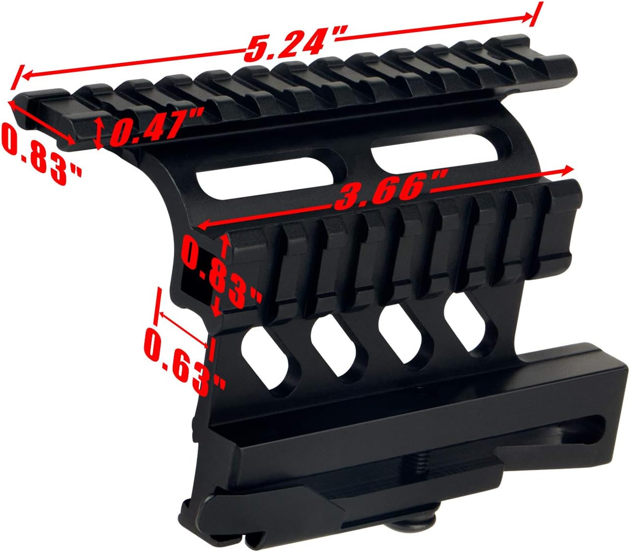 Πλαϊνή Βάση Στήριξης Διόπτρας Τουφεκιού Διπλής Ράγας Πλαϊνή Βάση Στήριξης Διόπτρας Τουφεκιού Διπλής Ράγας