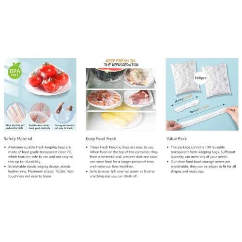 Πλαστικά Καλύμματα Φαγητού Μιας Χρήσης 30 Τεμάχια 60×70 cm Πλαστικά Καλύμματα Φαγητού Μιας Χρήσης 30 Τεμάχια 60×70 cm