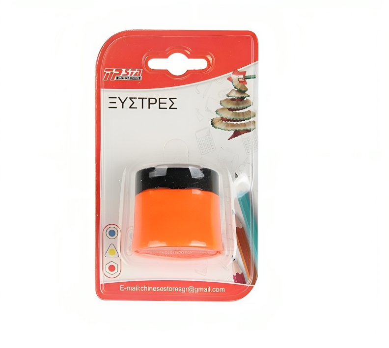 Πλαστική Διπλή Ξύστρα Βαρελάκι - Για Χοντρά & Λεπτά Μολύβια Πλαστική Διπλή Ξύστρα Βαρελάκι - Για Χοντρά & Λεπτά Μολύβια