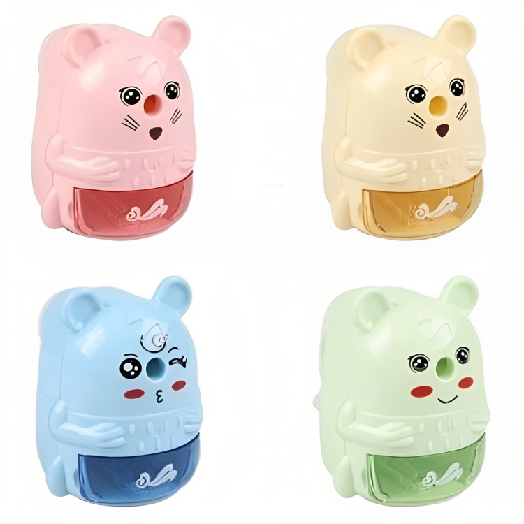 Πλαστική Ξύστρα Μολυβιών Βαρελάκι με Μανιβέλα - Αρκουδάκι Πλαστική Ξύστρα Μολυβιών Βαρελάκι με Μανιβέλα - Αρκουδάκι