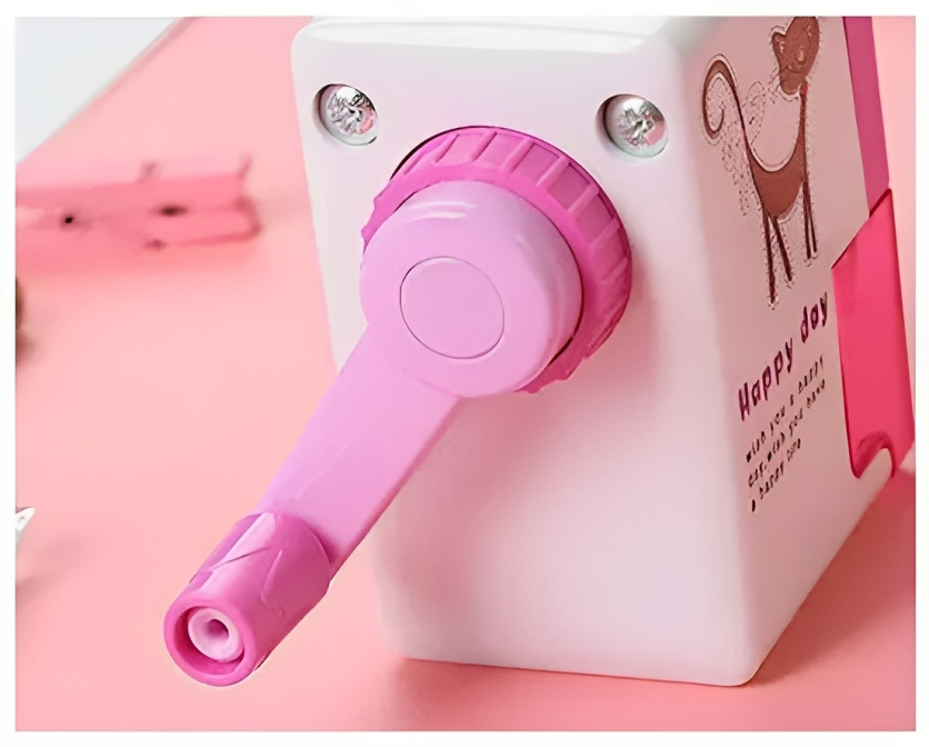 Πλαστική Ξύστρα Μολυβιών Βαρελάκι με Μανιβέλα - Ροζ Γατούλα Πλαστική Ξύστρα Μολυβιών Βαρελάκι με Μανιβέλα - Ροζ Γατούλα