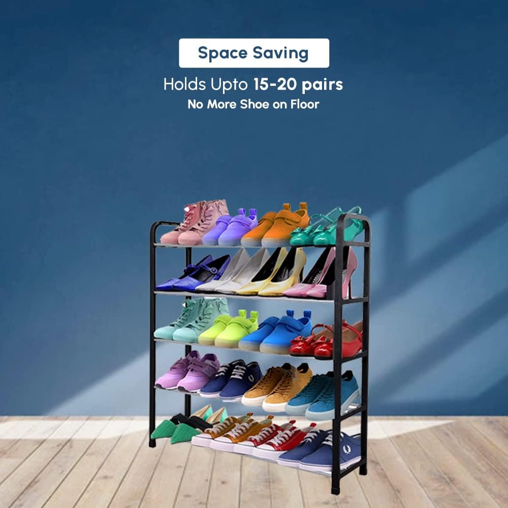 Πλαστική Παπουτσοθήκη με 5 Μεταλλικά Ράφια 42x18,5x70cm Πλαστική Παπουτσοθήκη με 5 Μεταλλικά Ράφια 42x18,5x70cm
