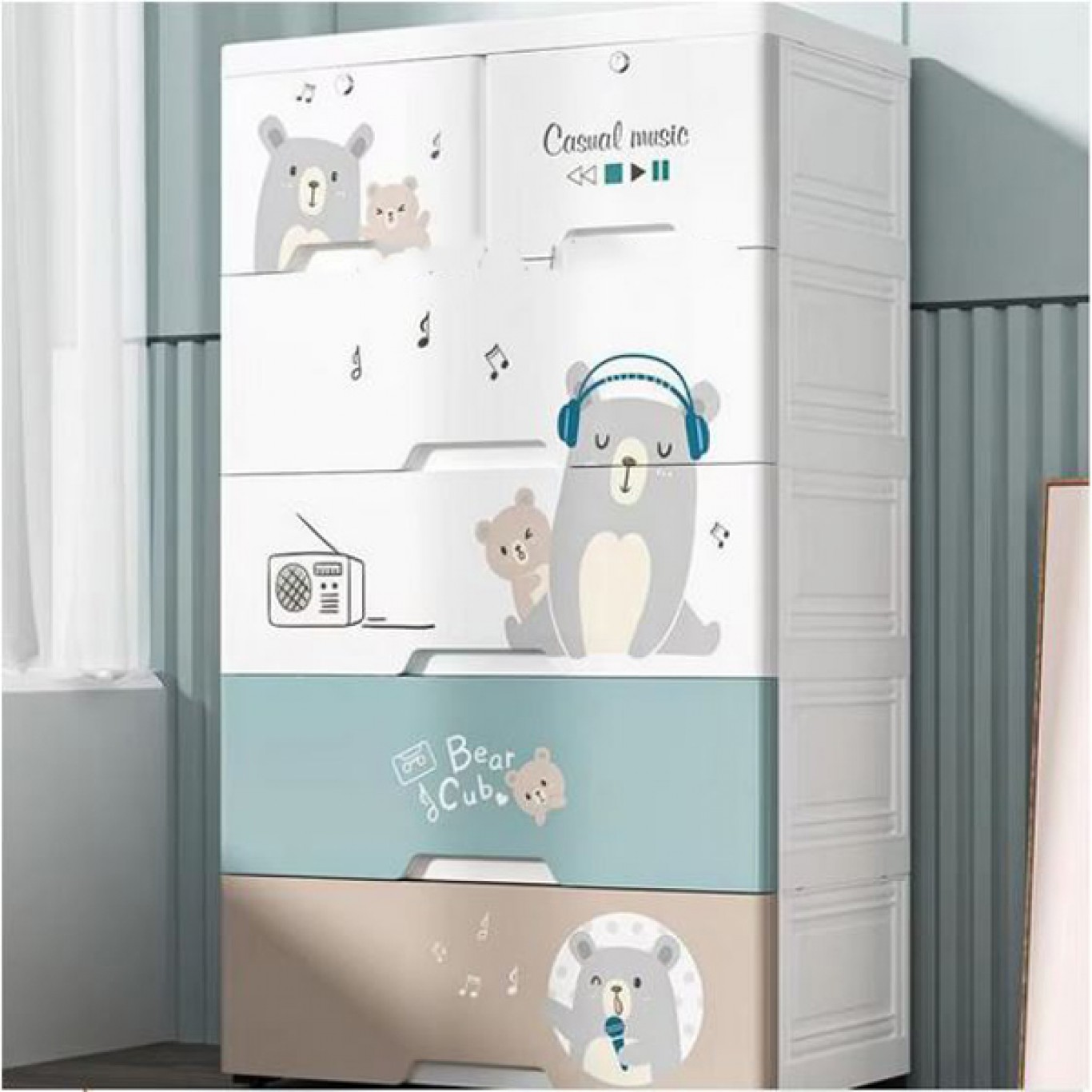 Πλαστική Συρταριέρα 100 x 50 x 38cm με 6 Συρτάρια για Παιδικό Δωμάτιο Πλαστική Συρταριέρα 100 x 50 x 38cm με 6 Συρτάρια για Παιδικό Δωμάτιο