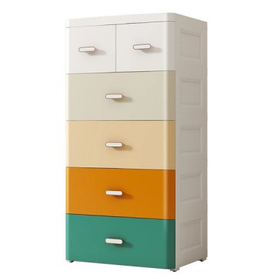Πλαστική Συρταριέρα 114x60x43cm με 6 Χρωματιστά Συρτάρια Πλαστική Συρταριέρα 114x60x43cm με 6 Χρωματιστά Συρτάρια