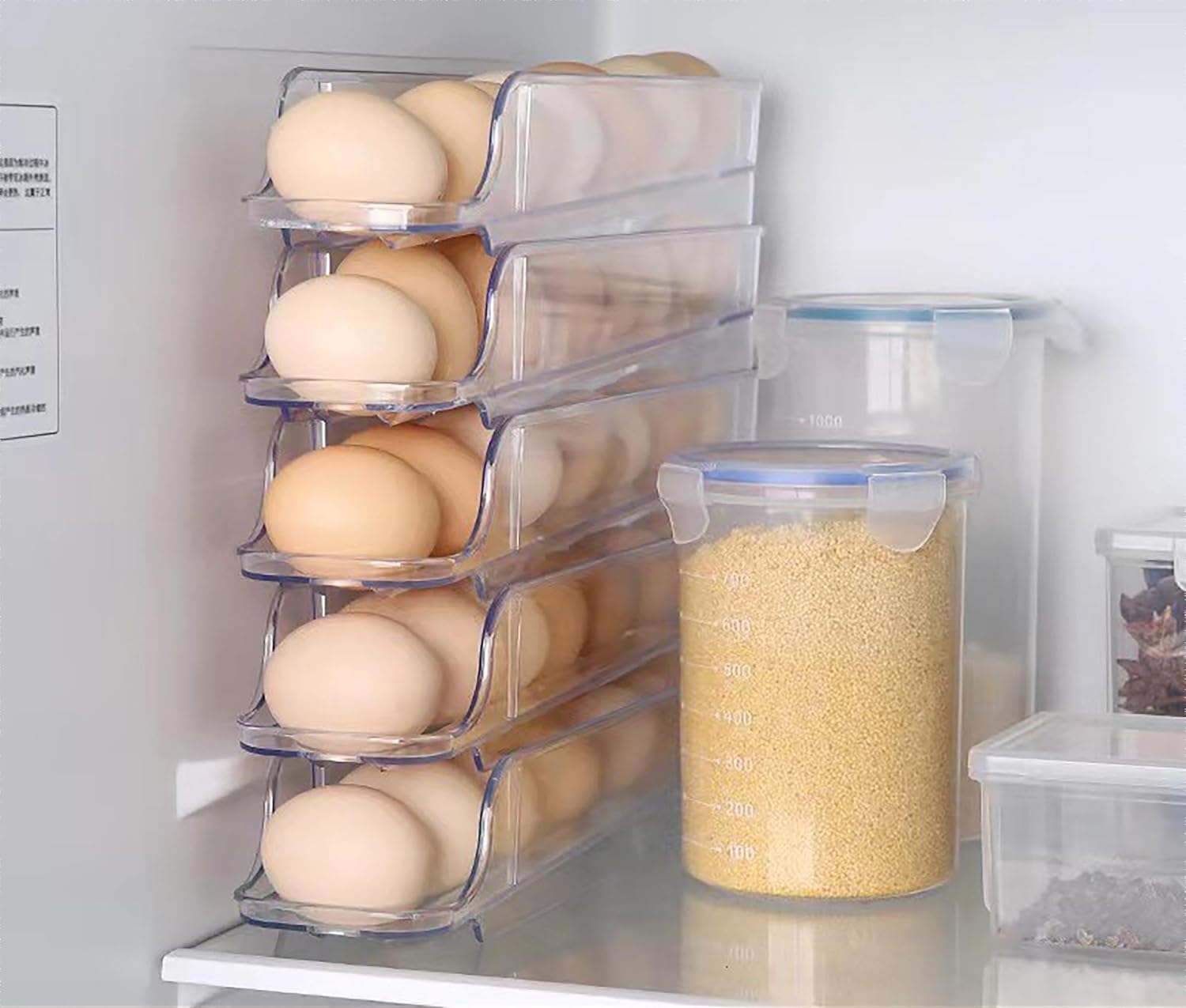 Πλαστική Θήκη Αποθήκευσης Αυγών για Ψυγείο 21 Θέσεων Πλαστική Θήκη Αποθήκευσης Αυγών για Ψυγείο 21 Θέσεων