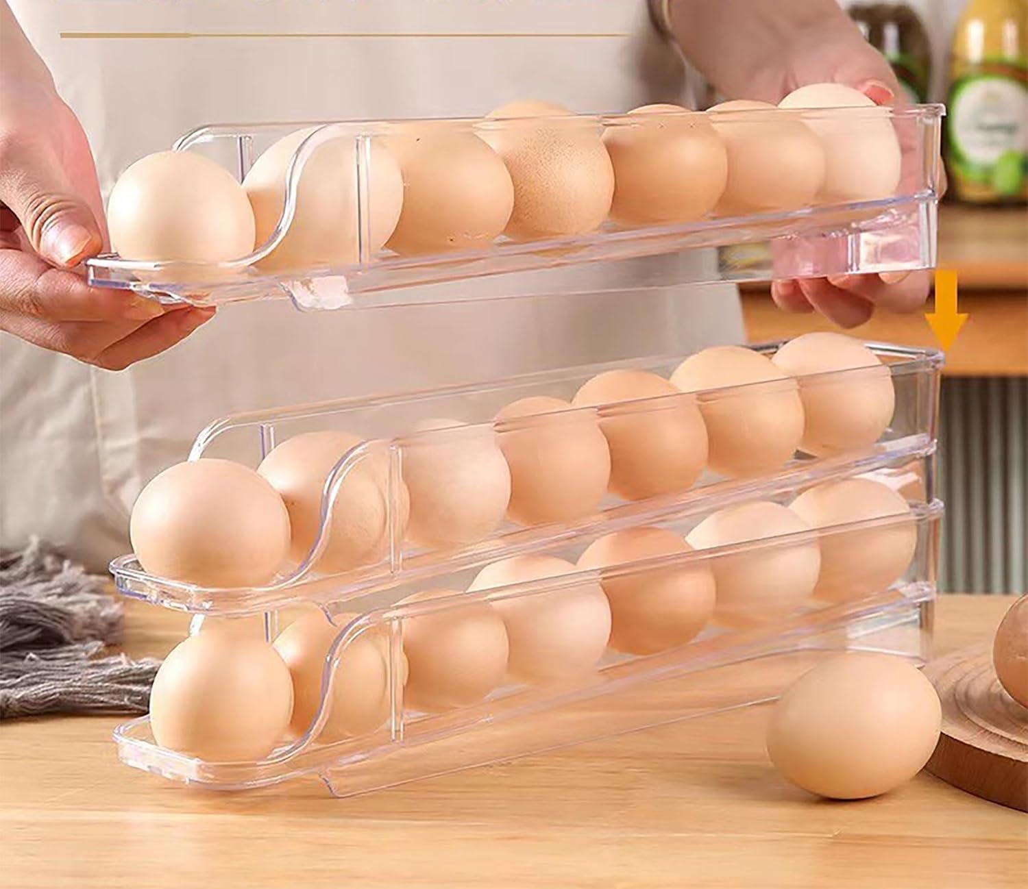 Πλαστική Θήκη Αποθήκευσης Αυγών για Ψυγείο 21 Θέσεων Πλαστική Θήκη Αποθήκευσης Αυγών για Ψυγείο 21 Θέσεων