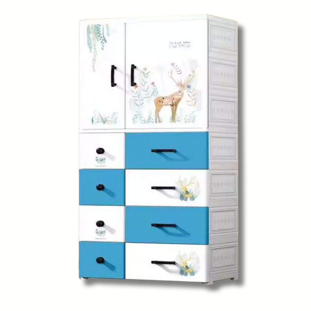 Πλαστική Τροχήλατη Ντουλάπα με 8 Συρτάρια 146.5 x 67.5 x 40.5 cm Πλαστική Τροχήλατη Ντουλάπα με 8 Συρτάρια 146.5 x 67.5 x 40.5 cm