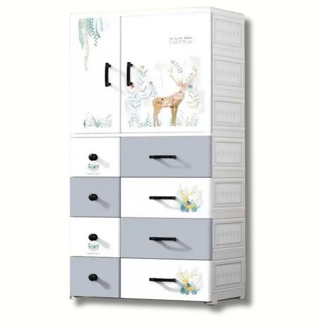 Πλαστική Τροχήλατη Ντουλάπα με 8 Συρτάρια 146.5 x 67.5 x 40.5 cm Πλαστική Τροχήλατη Ντουλάπα με 8 Συρτάρια 146.5 x 67.5 x 40.5 cm