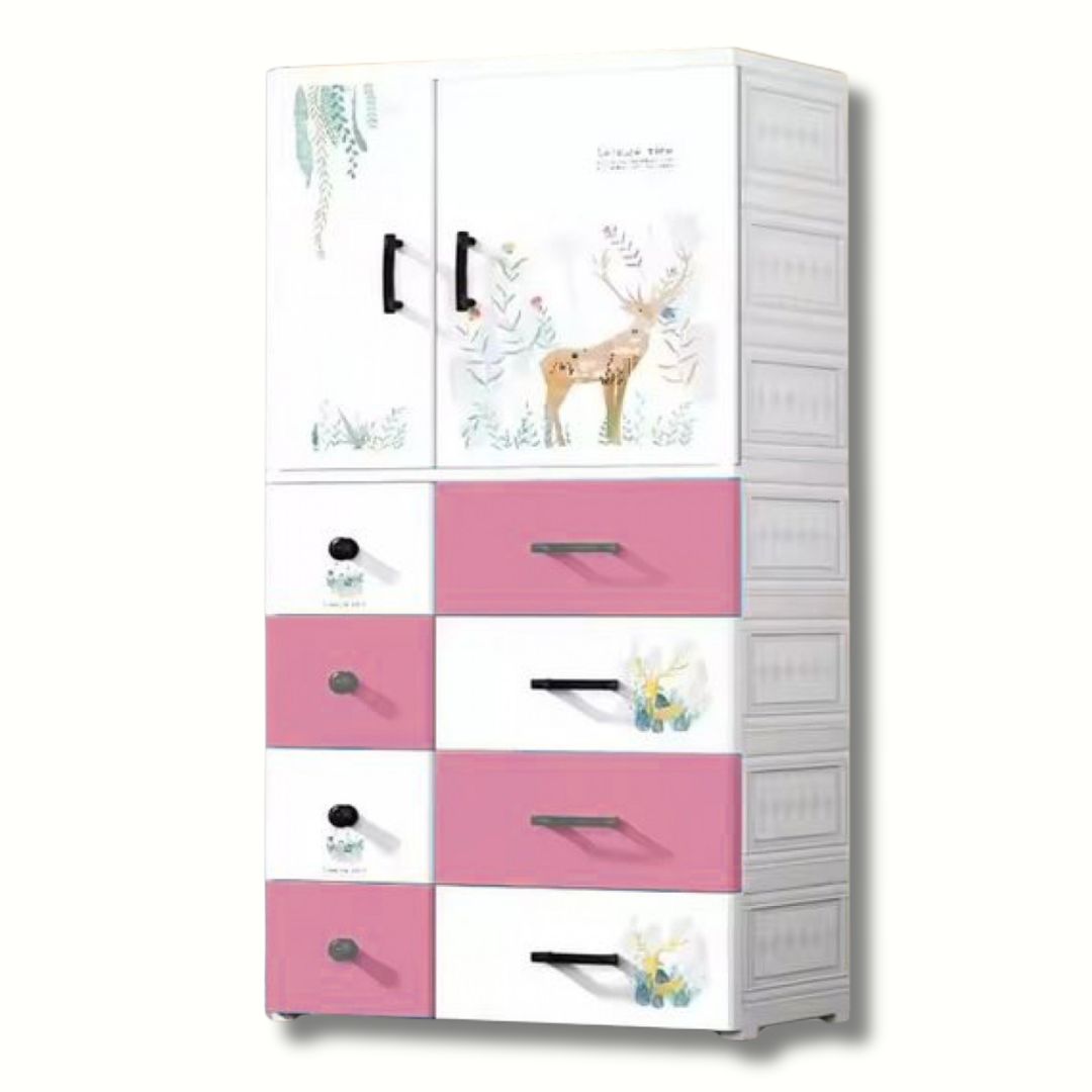 Πλαστική Τροχήλατη Ντουλάπα με 8 Συρτάρια 146.5 x 67.5 x 40.5 cm Πλαστική Τροχήλατη Ντουλάπα με 8 Συρτάρια 146.5 x 67.5 x 40.5 cm