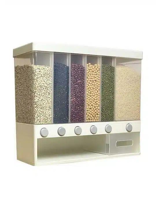 Πλαστικό Δοχείο Αποθήκευσης Δημητριακών & Τροφίμων 6 Θέσεων Πλαστικό Δοχείο Αποθήκευσης Δημητριακών & Τροφίμων 6 Θέσεων