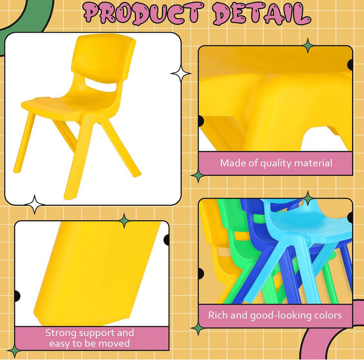 Πλαστικό Παιδικό Καρεκλάκι 55x32x41 cm - Ανθεκτικό & Ελαφρύ με Μέγιστο Βάρος 50 Kg Πλαστικό Παιδικό Καρεκλάκι 55x32x41 cm - Ανθεκτικό & Ελαφρύ με Μέγιστο Βάρος 50 Kg