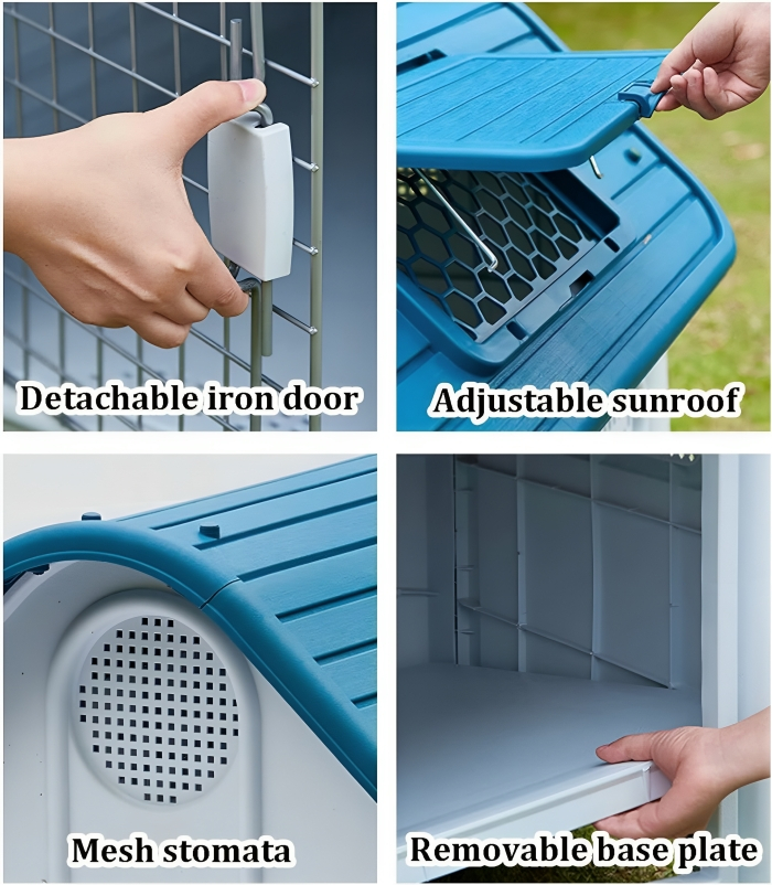 Πλαστικό Σπιτάκι Σκύλου με Μεταλλική Πόρτα - 83 x 96 x 110cm - Nunbell Πλαστικό Σπιτάκι Σκύλου με Μεταλλική Πόρτα - 83 x 96 x 110cm - Nunbell