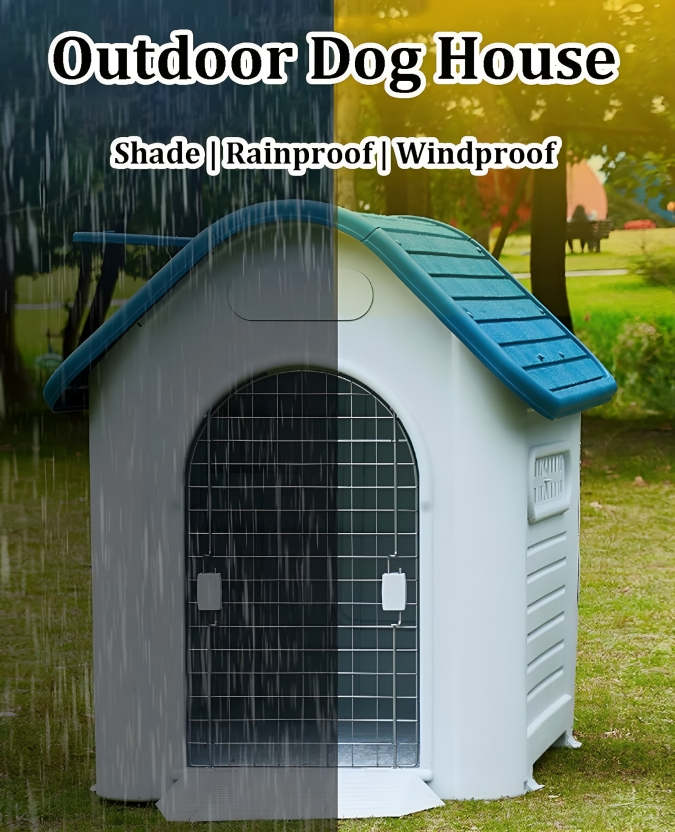 Πλαστικό Σπιτάκι Σκύλου με Μεταλλική Πόρτα - 97 x 113 x 117cm - Nunbell Πλαστικό Σπιτάκι Σκύλου με Μεταλλική Πόρτα - 97 x 113 x 117cm - Nunbell